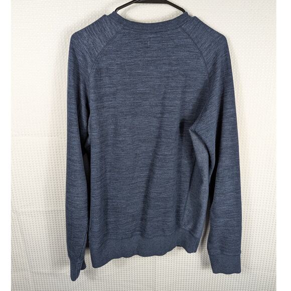 Champion Medium Crewneck Sweatshirt Men Blue Pullover Long Sleeve Cotton Casual - Picture 4 of 4